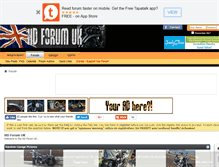 Tablet Screenshot of harleyforum.org.uk